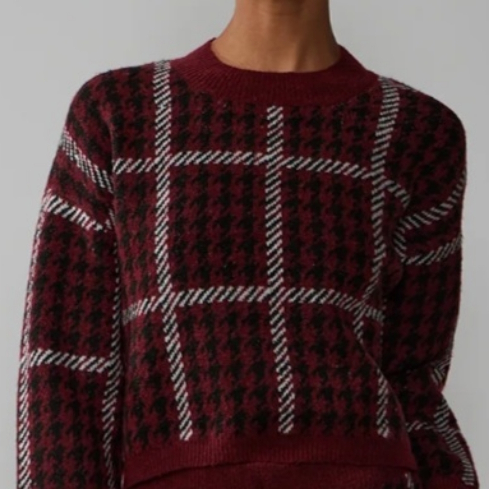 New York and Company Houndstooth Sweater NWT Size XL ♥️